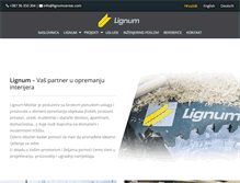 Tablet Screenshot of lignumcentar.com